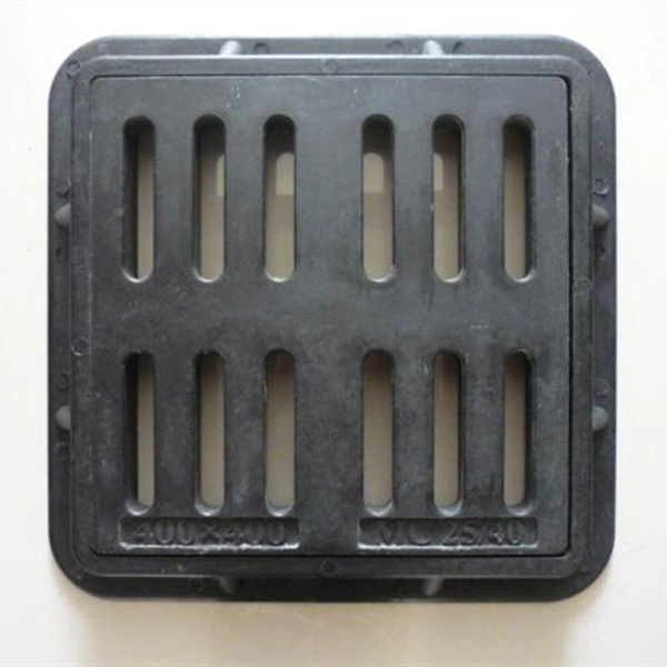 High Load Capacity FRP Drain Grating Trench Drain Covers/Composite Gully Grate Cover/SMC Drain Grate