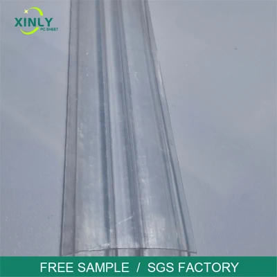 PC U/H Types Polycarbonate Profile Extruded Profiles Plastic Extrusion Factory